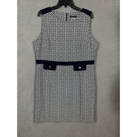 Tommy Hilfiger Women's Geometric Printed Sleeveless Sheath Dress 16 NWOT's. - Picture 1 of 7